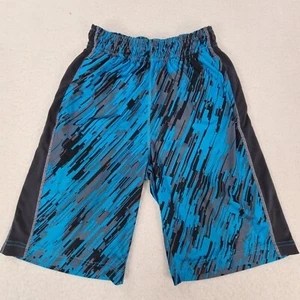 Nike Shorts Boys Medium Blue Training Workout Gym Swoosh Youth Kids - Picture 1 of 8