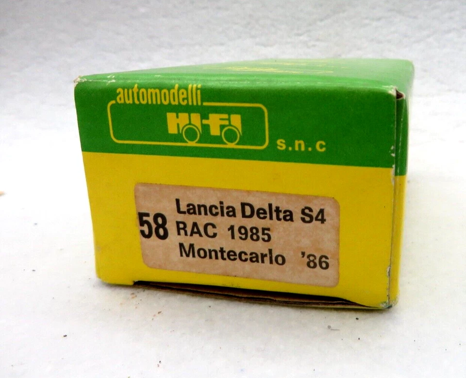 AUTOMODELLI - HI-FI BOX / SCATOLA VUOTA LANCIA DELTA S4 RAC 1985 MONTECARLO '86 - Immagine 1 di 4
