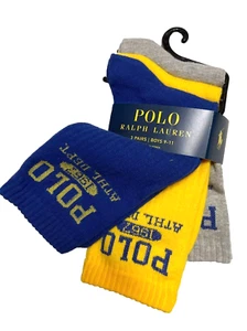 Polo Ralph Lauren Toddler-Boys Socks; Crew/Low Cut/No Show Sz 8-9.5, 4-10, 9-11 - Picture 1 of 13