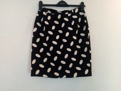 Falda Italiana Vintage Enrico Coveri Blanco y Negro Talla M - Muy Buen Estado Foto 1 de 4