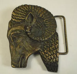 Indiana Metal Craft Bighorn Sheep Ram Buckle - Picture 1 of 3