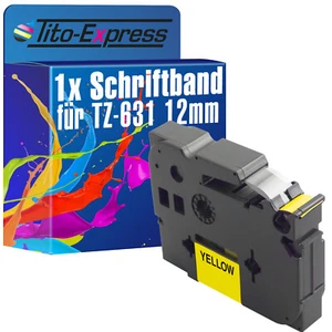 1x Schriftband für Brother TZe-631 P-Touch 1000 1000 BTS 1000 F 1005 BTS 1005 F - Bild 1 von 2