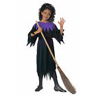 KINDER HEXENKOSTÜM Halloween Karneval Fasching Mädchen Hexen Kostüm Kleid Gürtel