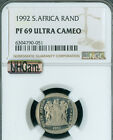 1992 South Africa 1 Rand Ngc Pf69 Mac Uhcam & Spotless *