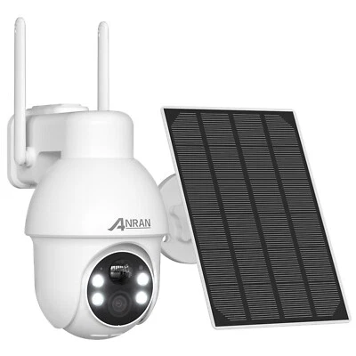 ANRAN 5MP Wireless Security Camera Outdoor 360° Solar Battery Powered Home CCTV - Image 1 of 4
