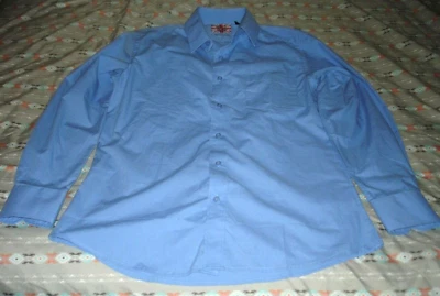 English Laundry Men's Dress Shirt Size 15-15 1/2 32/33 Blue Slim Fit Button-Down - Image 1 of 3