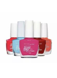 Maybelline Superstay 7 Days Gel Nail Colour 10ml *Different Colours* UK Seller