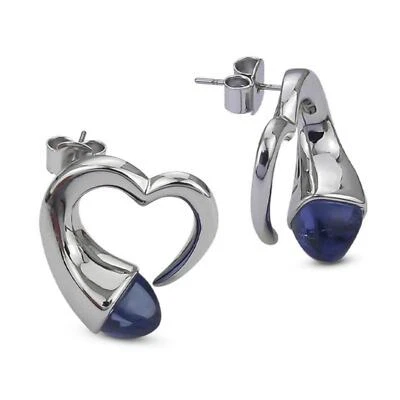 Orecchini Donna BOCCADAMO KOR035L in Bronzo con Cuore Contrariè e Pietre - Immagine 1 di 2