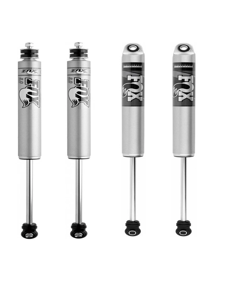 Juego de amortiguadores delanteros + traseros de carrocería lisa FOX para Jeep Grand CherokeeWJ ZJ Comanche MJ Foto 1 de 4