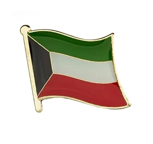 Kuwait Flagge Abzeichen - emailliertes Metall Pin Anstecker - portofrei - Bild 1 von 2
