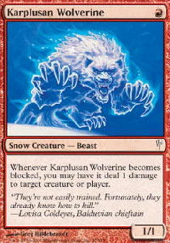 Karplusan Wolverine - Foil ~ Moderately Played ColdSnap MTG Magic UltimateMTG Re - Image 1 of 1