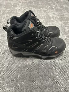Merrell Mens Moab Vortex Mid Waterproof Comp Toe Work Boot Black Size 11 M - Picture 1 of 7