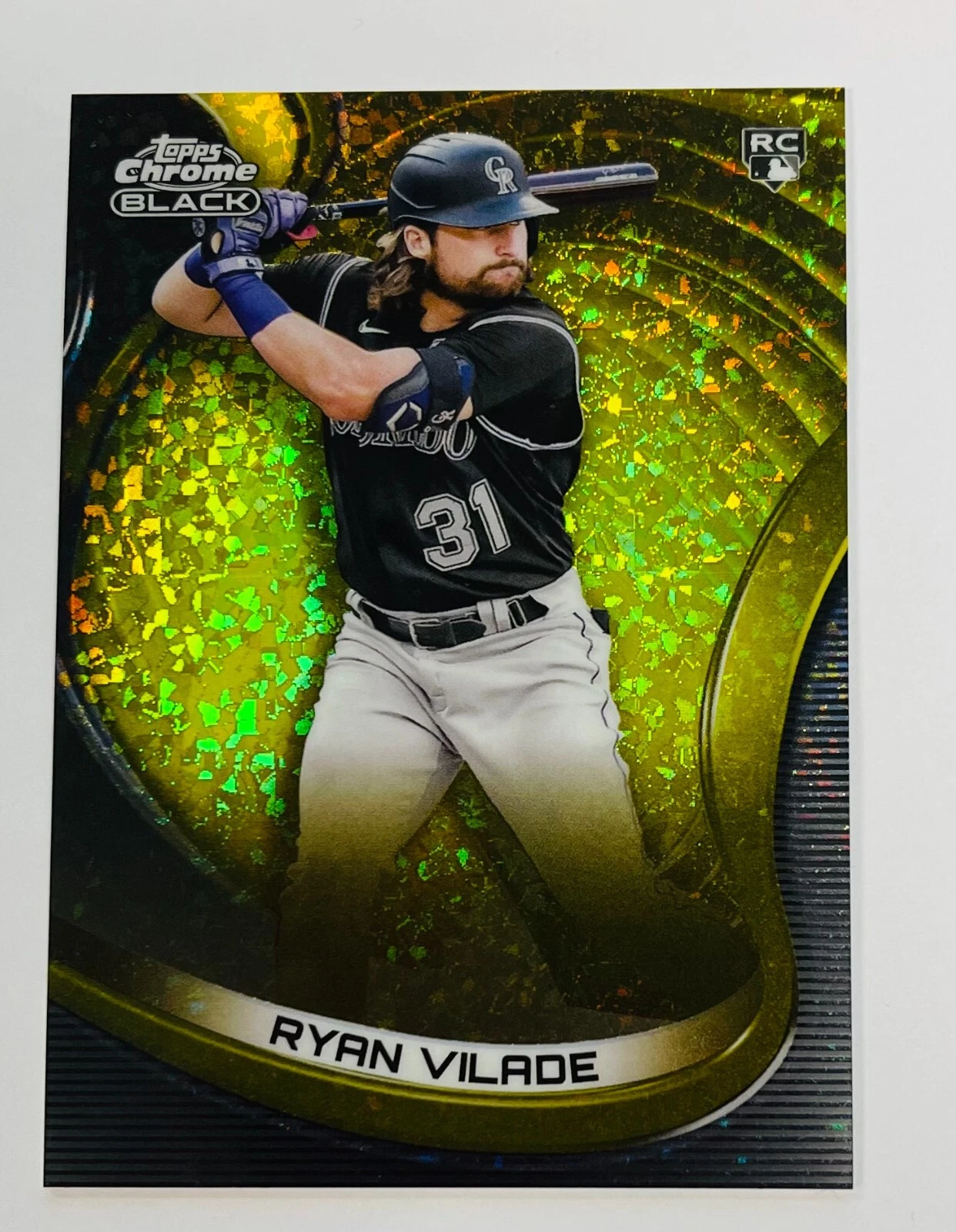 2022 Topps Chrome Black Gold Mini Diamond Refractor RC #17 Ryan Vilade 2 /50 #17