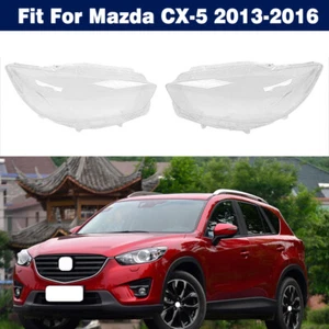 Both Side Headlight Lens Cover Housing + Sealant For Mazda CX-5 2013-2016 - Picture 1 of 13