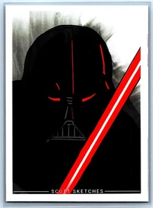 Darth Vader Sketchkarte - Scott Sketches Trading Card Print Fan Art - Bild 1 von 2