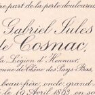 Gabriel Jules De Cosnac Paris 1893 Maire Salon-la-Tour Corrèze