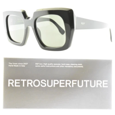 ¡¡NUEVO!! Gafas de sol unisex RETROSUPERFUTURE PISCINA NEGRAS BKK negras cuadradas borde completo Foto 1 de 4
