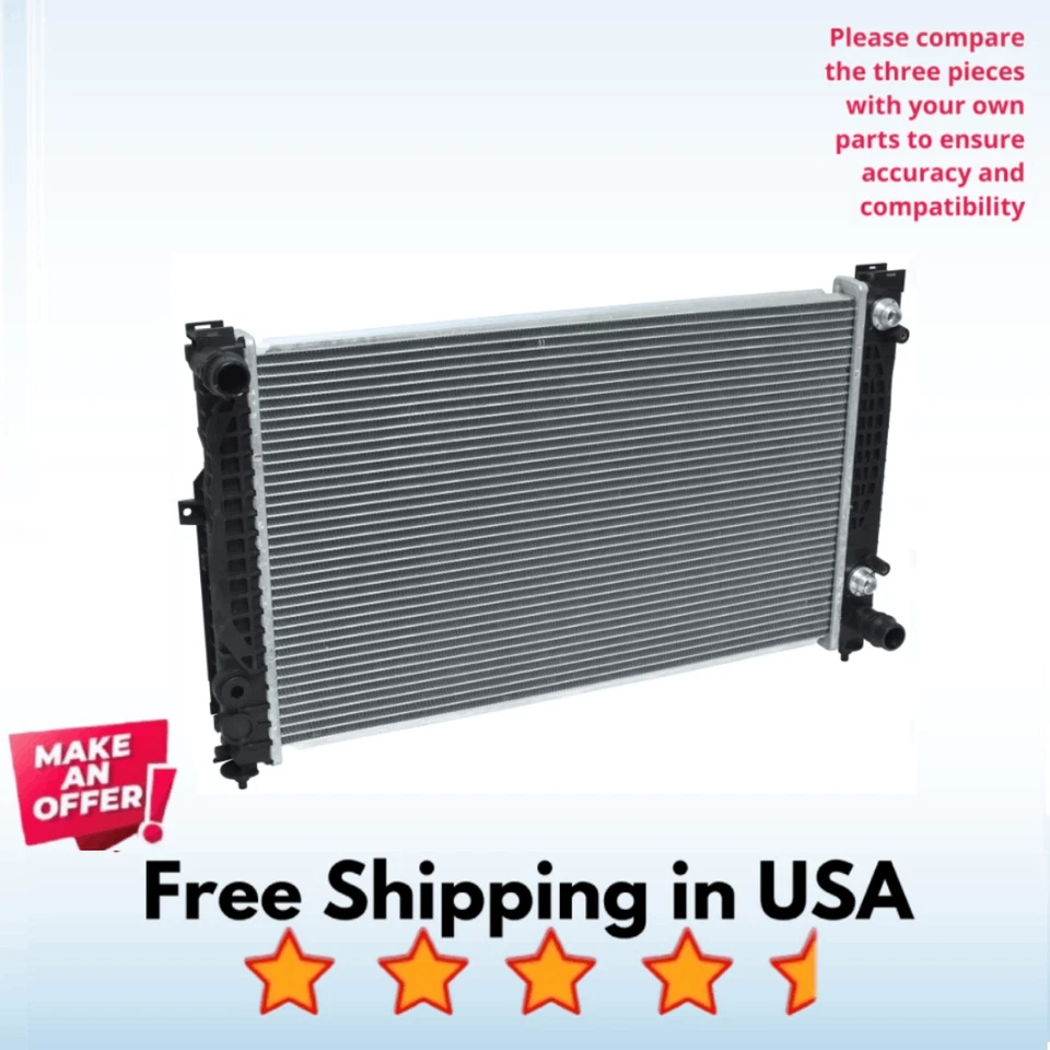 Radiator A/C Fit Audi A4 1996-2001, Audi A4 Quattro 1996-2001 - Image 1 of 1