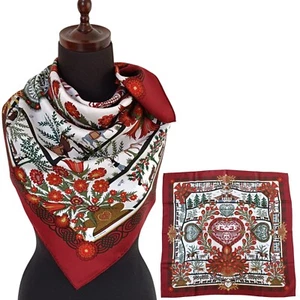 Hermes "Decoupage" Carre90 Silk100%Scarf Vintage Rare - Picture 1 of 18