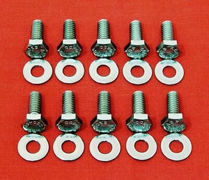 SBC CHEVY TIMING COVER BOLTS KIT STAINLESS STEEL 265 283 305 307 327 350 400 HEX - Picture 1 of 2