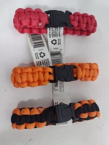 Set of 3 Everbilt Paracord Bracelets Survival NEW 9" - Picture 1 of 3