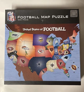 Masterpieces Nfl Usa Map Jigsaw Puzzle United States Of Football 500 Pieces Toys - Picture 1 of 3