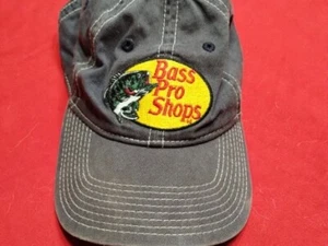 Bass Pro Shops Grey Golf Baseball Ball Cap Hat Strapback One Size Fits Most - Picture 1 of 5