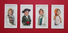 OGDENS  FOUR 1924 POP OUT CIGARETTE CARDS  CHILDREN OF ALL NATIONS   36-37-38-39