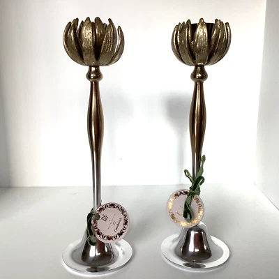 The Met x Anthropologie Floral Candle Holders (2) NIB - Image 1 of 4