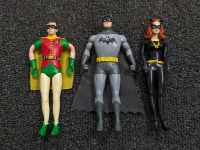 新泽西州 Croce 2014 DC 蝙蝠侠经典电视 5.5 英寸橡胶动作玩偶蝙蝠侠罗宾猫 — 第 1/4 张图片