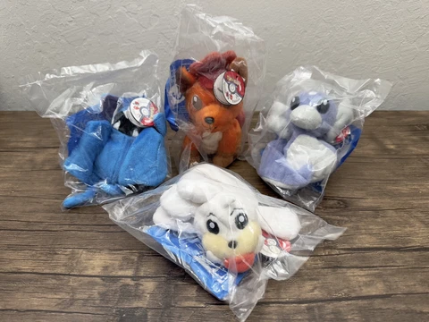 Pokemon 1998 KFC Special Edition Collectible Plush Sealed New Lot of 4 Cover