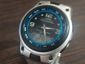 CASIO WATCHES FISHING GEAR MEN'S CHRONOGRAPH LED DUAL TIME WATCH - Picture 1 of 22