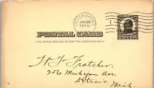 Antique McKinley Postal Card Postcard Oster Bay NY I have Indian Motorcycle 1908 - Picture 1 of 3