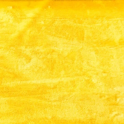 Webpelz kuscheliges Kurzhaar Kunstfell Stoff Deko Soft weich Plüsch Teddy Gelb - Bild 1 von 4