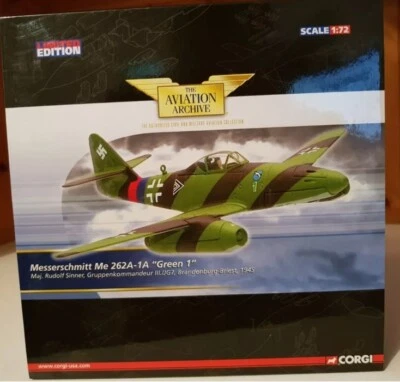 Corgi US35705 Messerschmitt Me 262A-1A "Green 1" Maj Rudolf Sinner III/JG7 1945 - Image 1 of 3