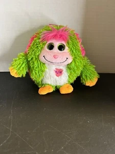 Ty Monstaz Daisy Green Pink Orange Push To Talk Beanie Baby Plush Does Not Talk - Picture 1 of 9