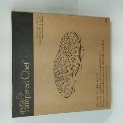 The Pampered Chef Microwave Chip Maker NIB Set Of 2 #1241 - Image 1 of 3