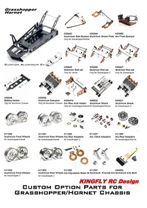 Piezas personalizadas de aluminio parachoques/choque/ruedas para saltamontes TAMIYA/AVISPÓN - Imagen 1 de 75