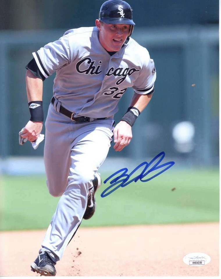 Foto a color firmada por Brian Anderson de los Medias Blancas 8x10 JSA Foto 1 de 1