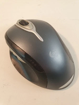 *Parts, Untested Logitech MX Laser M-RAG97 Black & Gray Wireless Cordless Mouse - Image 1 of 4