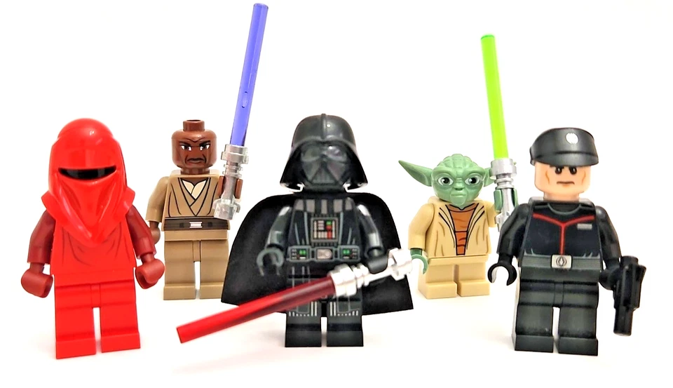 Lego Star Wars Minifigura y Accesorios Lote - Jedi Sith Guardia Lightsaber Blaster Foto 1 de 4