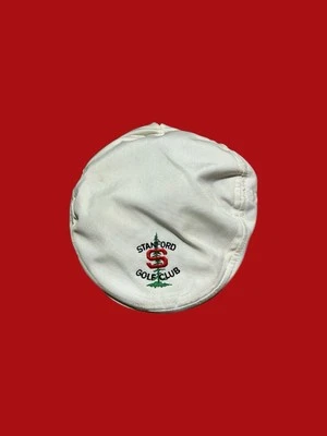 Stanford Golf Club Cardinal VTG White 80s Cabbie Hat - Image 1 of 4