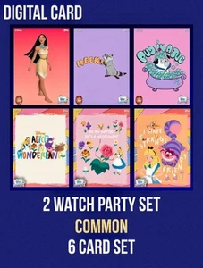 POCAHONTAS ALICE WATCH PARTY 2 COMMON SET 6 CARD 2025 TOPPS DISNEY COLLECT - Picture 1 of 3