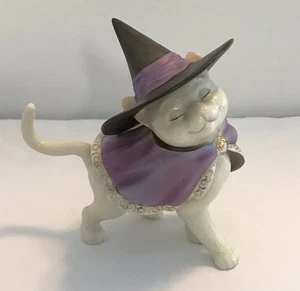 Lenox Moonlight Minx lila Hexe Katze Figur gruselig Halloween Kätzchen - Bild 1 von 12