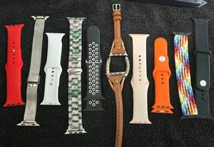 Apple Watch Bands x10 -Blow Out Sale - Assorted Sizes Styles Colors Materials - Imagen 1 de 4