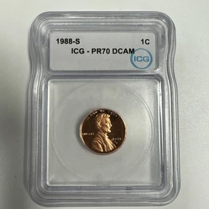 1988-S Proof Lincoln Memorial Cent ICG PR70 DCAM. - Picture 1 of 8