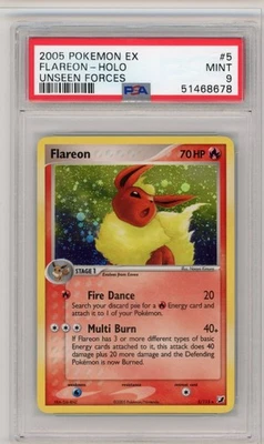 Flareon 5/115 Unseen Forces Holo PSA 9 N256 - Image 1 of 2