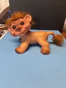 Troll León Buena Suerte Thomas DAM Dinamarca Años 60 De Colección - Imagen 1 de 9