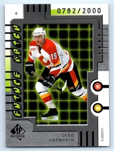 1999-00 SP Authentic #98 Oleg Saprykin SN,RC Calgary Flames - Picture 1 of 2