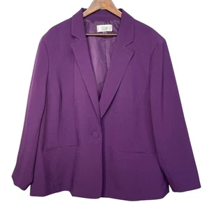 Le Suit Damen Lila Blazer Jacke Größe 24 W Karriere Business Büro - Bild 1 von 10